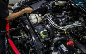 detailing interior & engine cleaning